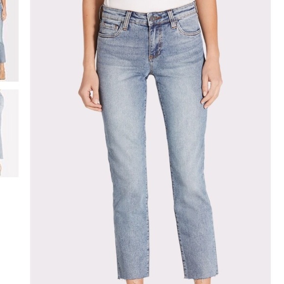 Kloth Reese Ankle Straight Leg Jeans 